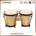 Percussion instrument sheepskin head bongo drum wooden bongo drum